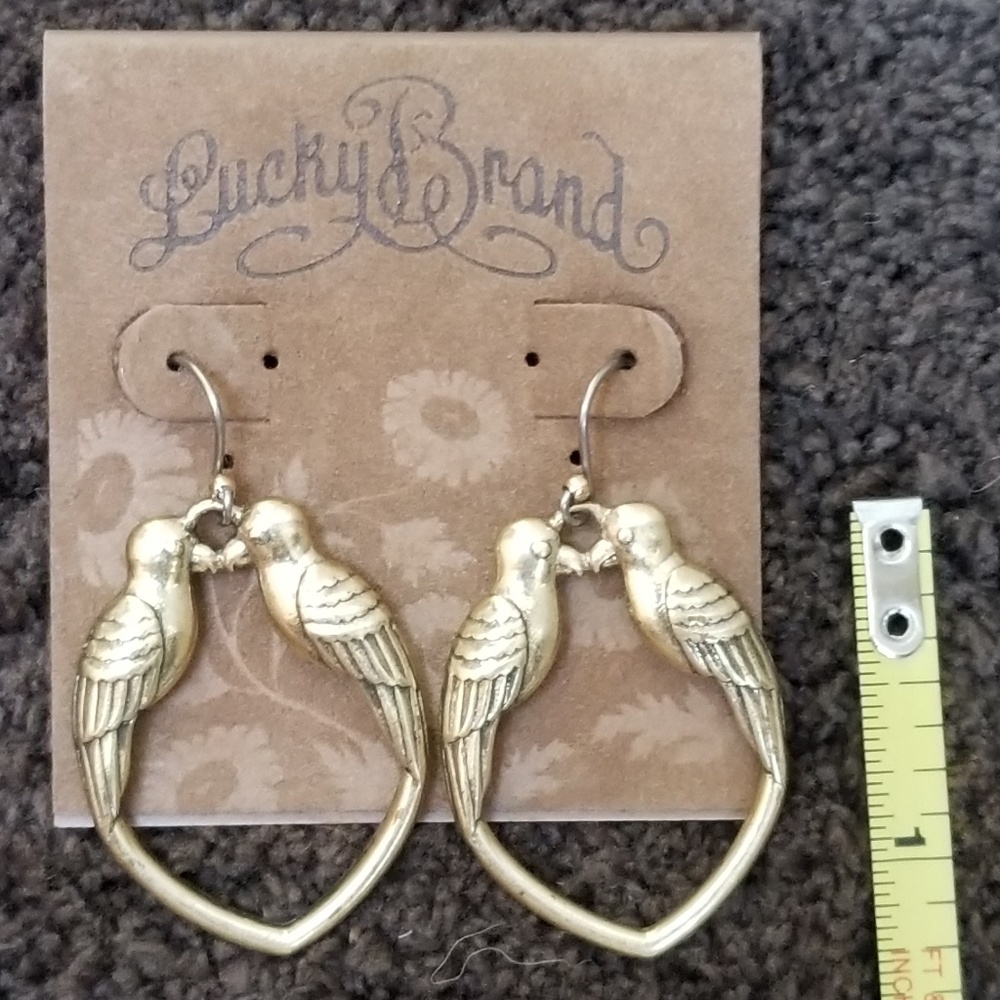 Lucky Brand Kissing Bird Earrings